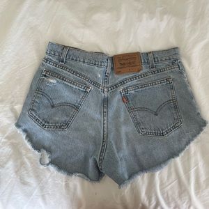 Vintage Levi’s High Waisted Jean Shorts